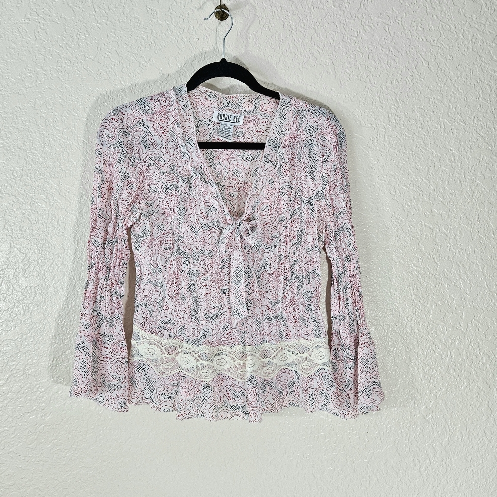 Bobbie Bee Bell Sleeve Blouse - Picture 9 of 13